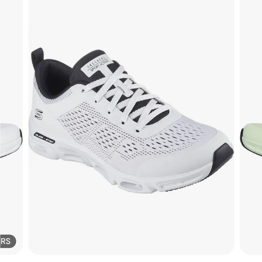 skechers sneakers white and black athletic
